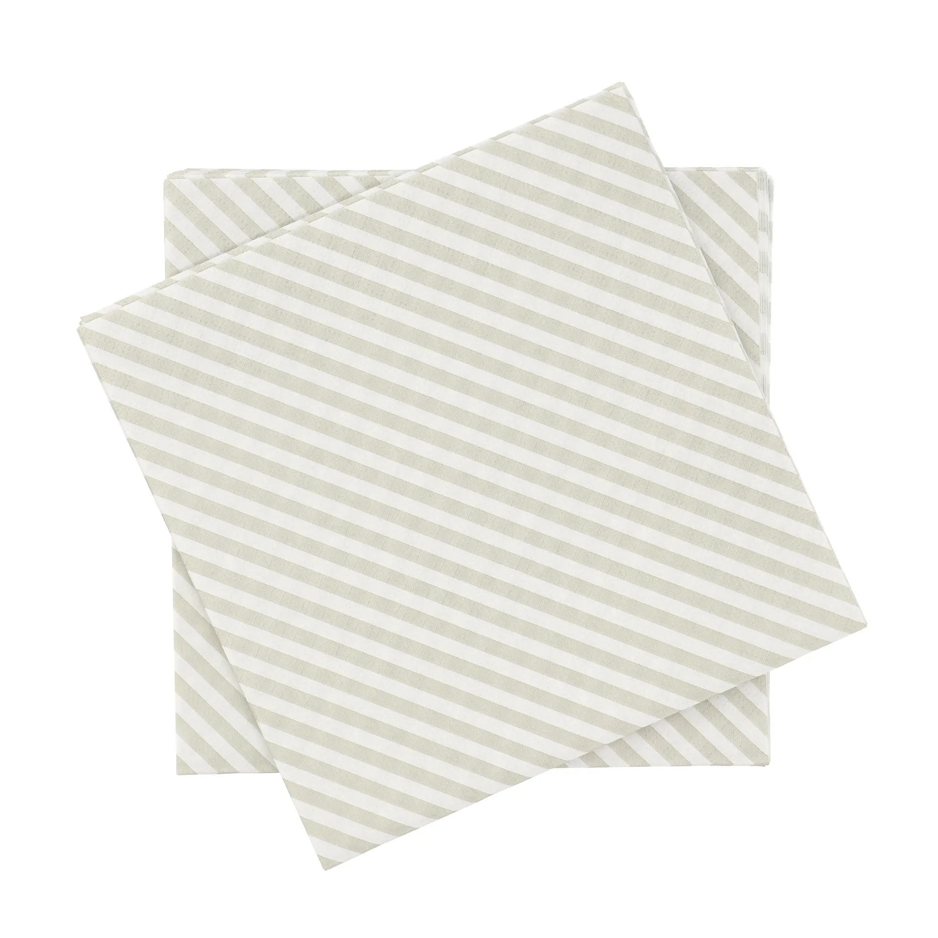 Fine stripe χαρτοπετσέτα, Λευκό-μπεζ, 20 τεμ., 33x33 εκ. Scandi Essentials