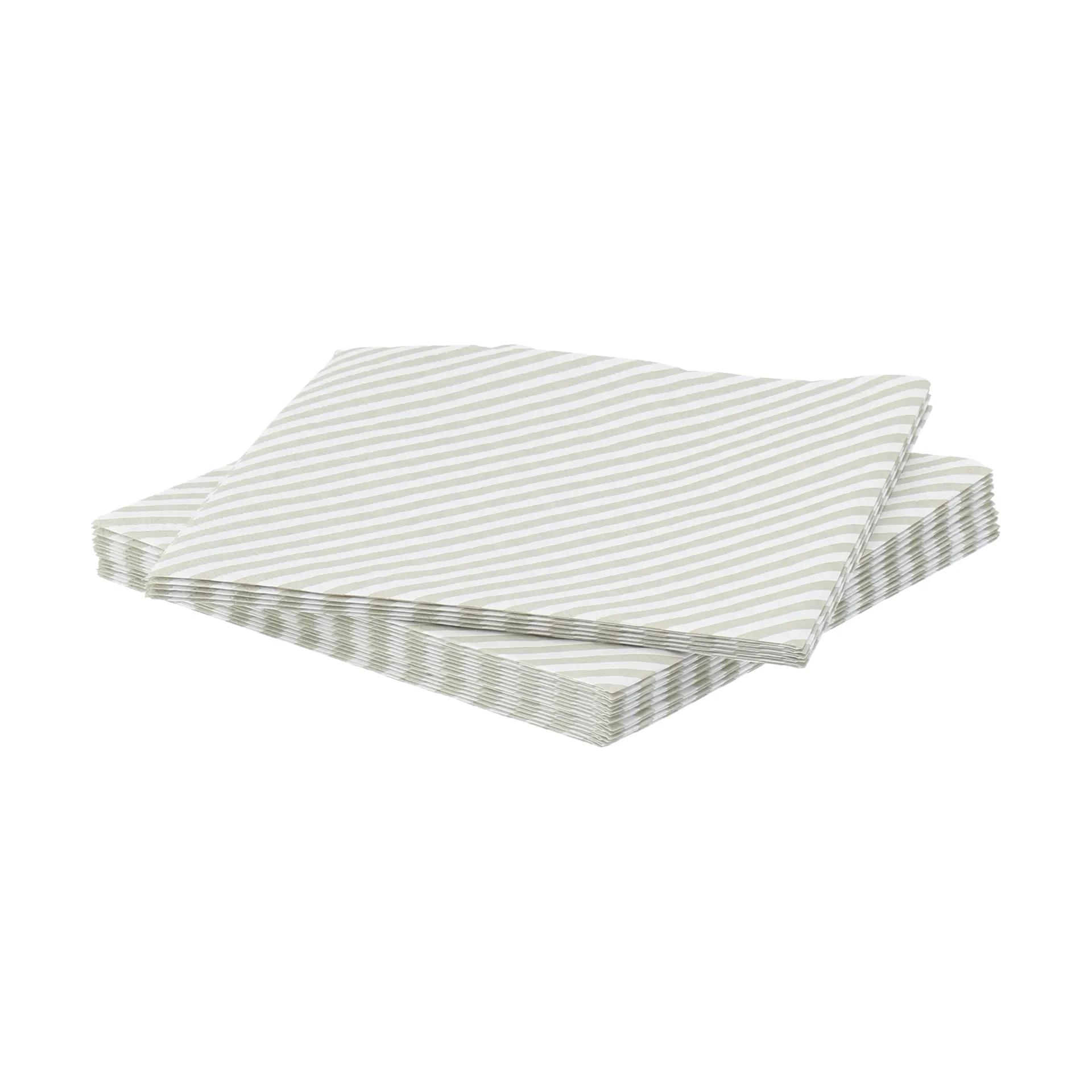 Fine stripe χαρτοπετσέτα, Λευκό-μπεζ, 20 τεμ., 33x33 εκ. Scandi Essentials