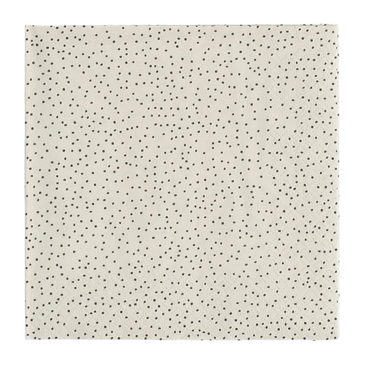 Grain χαρτοπετσέτεs 33x33 εκ 20 pack - sand-black - Scandi Essentials