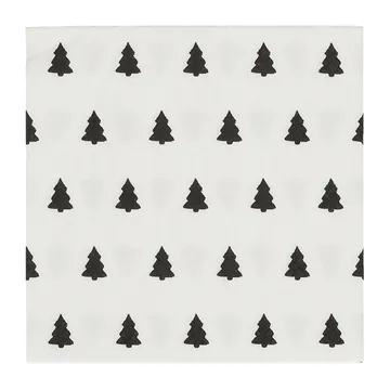 Linen trees χαρτοπετσέτεs 33x33 εκ 20-pack - Black-white - Scandi Essentials
