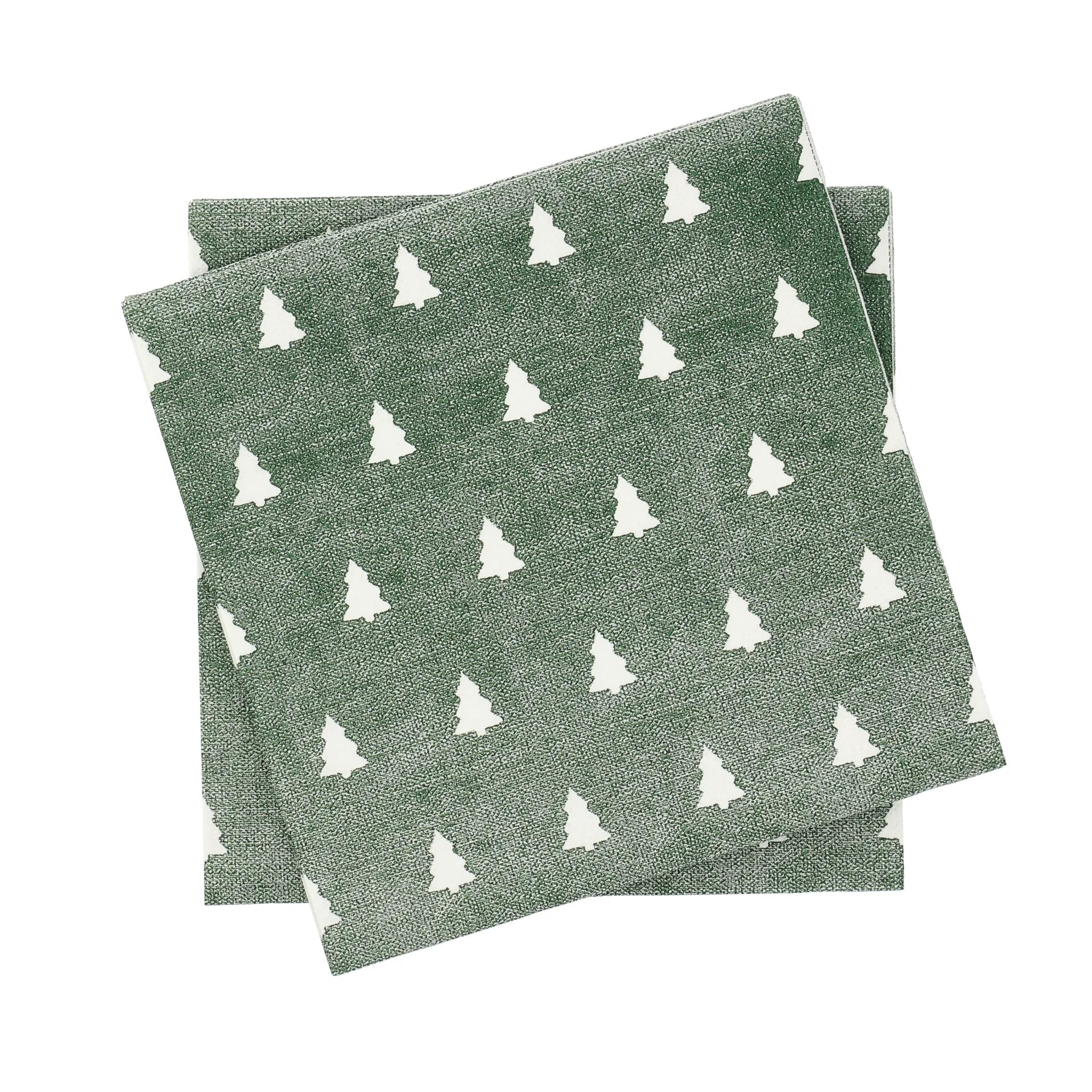Linen trees χαρτοπετσέτεs 33x33 εκ 20-pack, Πράσινο-white Scandi Essentials