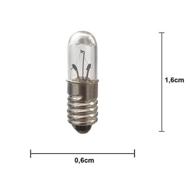 Lit λαμπτήραςτο E5 ανταλλακτικοί λαμπτήρες 12V 0,6W - Διαφανές - Scandi Essentials
