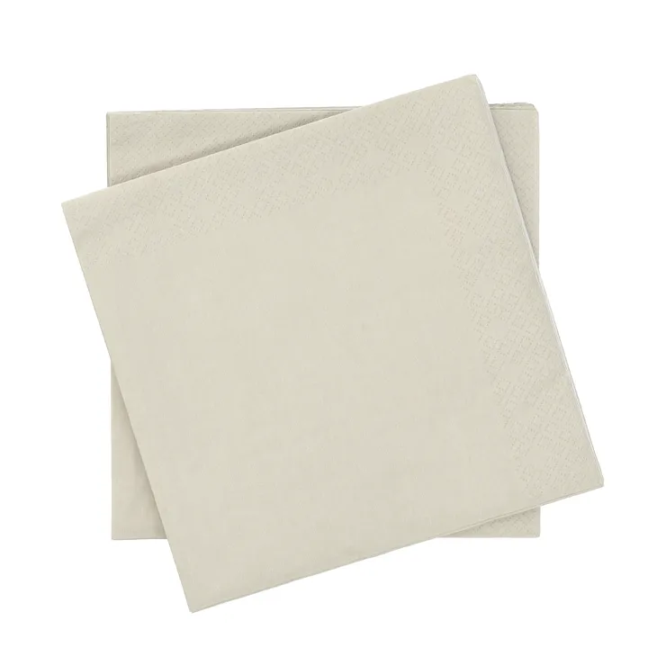 Plain χάρτινη χαρτοπετσέτα - Μπεζ, πακέτο 20 τεμ., 40x40 εκ. - Scandi Essentials