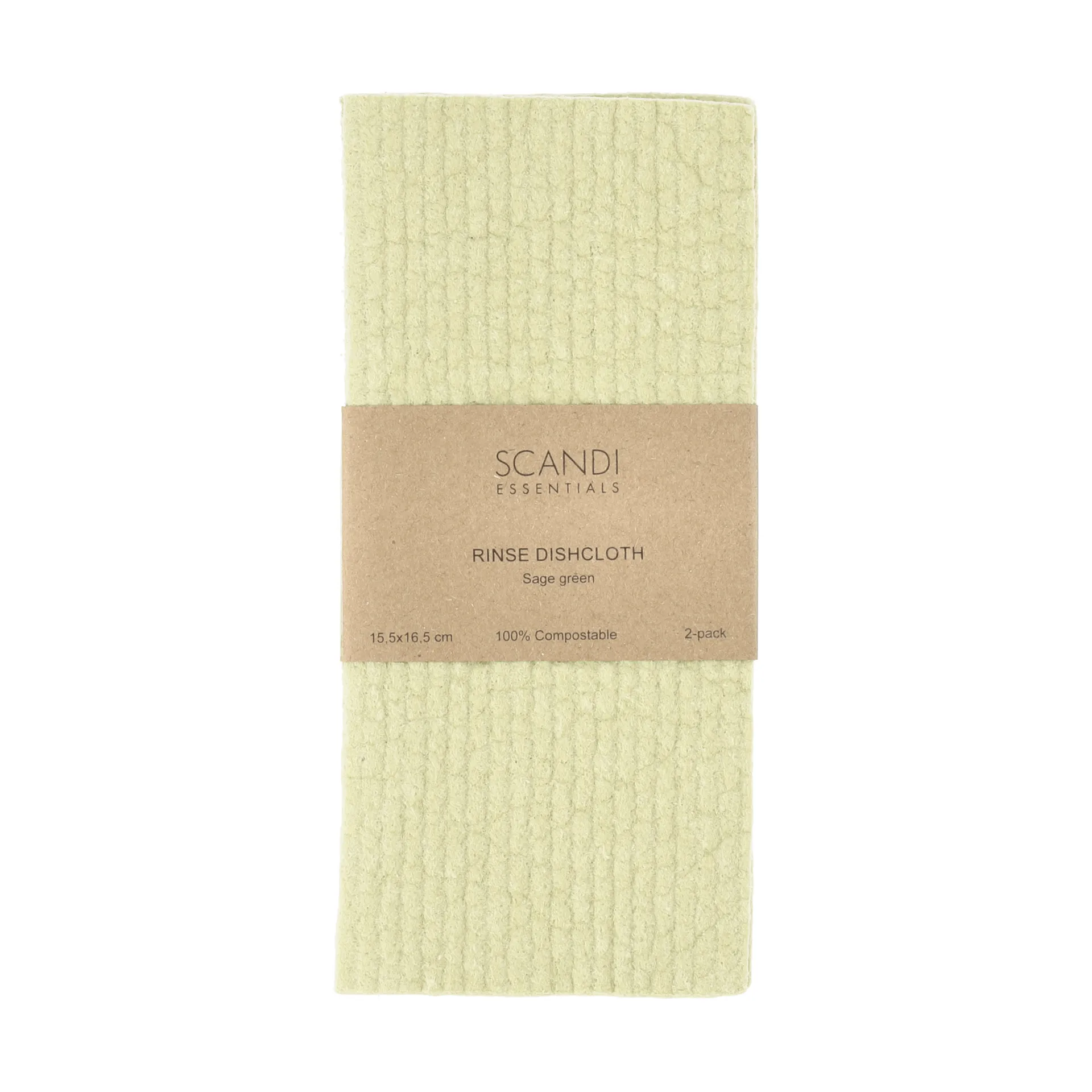 Rinse πανί πιάτων, Σαλιβιέ-πράσινο, 2-pack Scandi Essentials