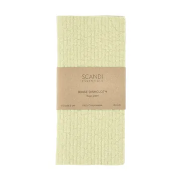 Rinse πανί πιάτων - Σαλιβιέ-πράσινο, 2-pack - Scandi Essentials