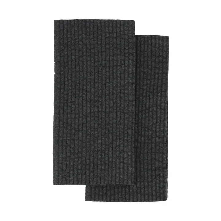 Rinse πανί πιάτων - Μαύρο, 2-pack - Scandi Essentials