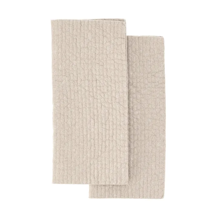 Rinse πανί πιάτων - Beige, σετ 2 τεμαχίων - Scandi Essentials