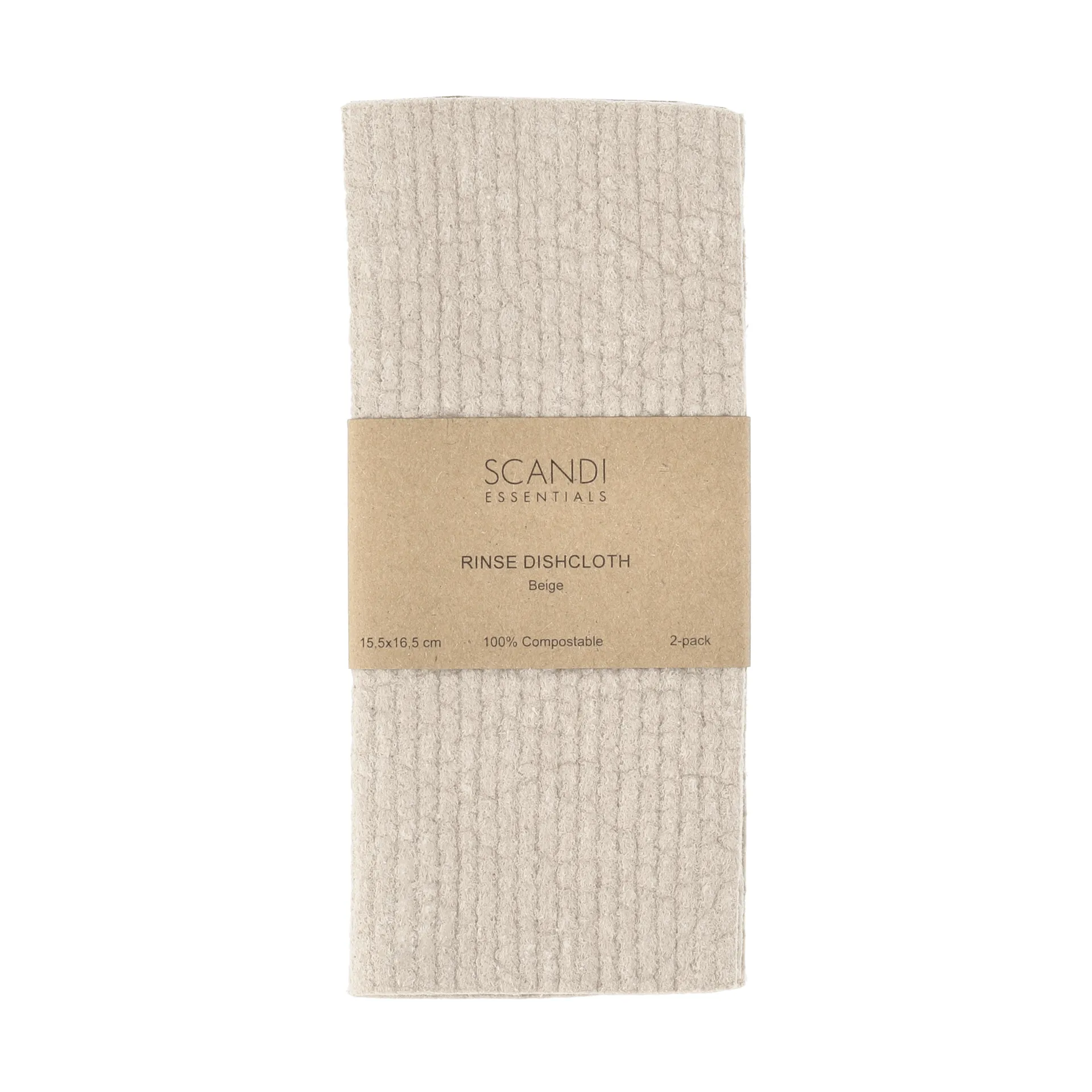 Rinse πανί πιάτων, Beige, σετ 2 τεμαχίων Scandi Essentials