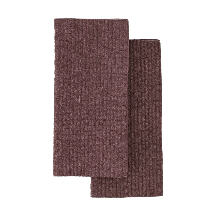 Rinse πανί πιάτων - Burgundy, σετ 2 τεμαχίων - Scandi Essentials