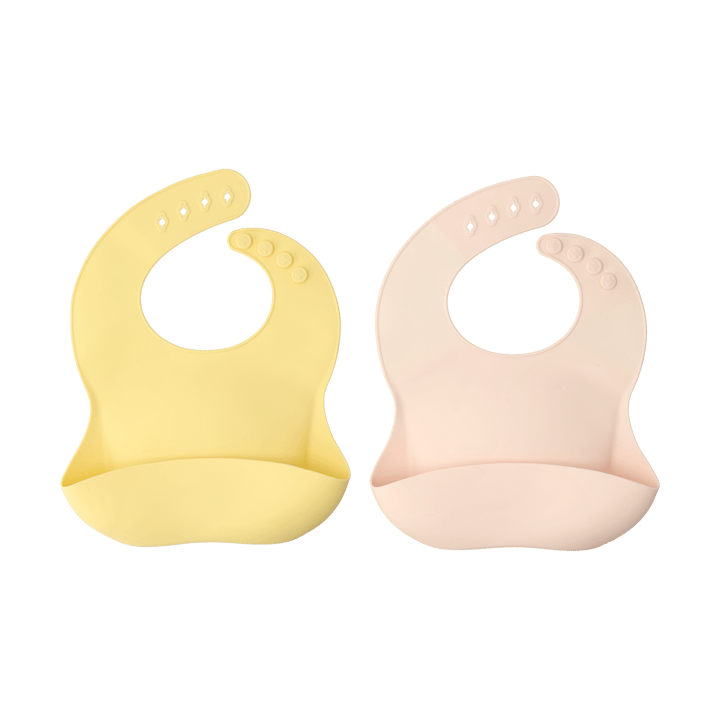 Σετ 2 τεμαχίων σαλιάρες σιλικόνης Silly - Blush-lemon - Scandi Living