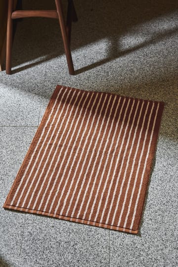 Διαρκής χαλάκι μπάνιου 50x70cm - Καφέ-λευκό - Scandi Living