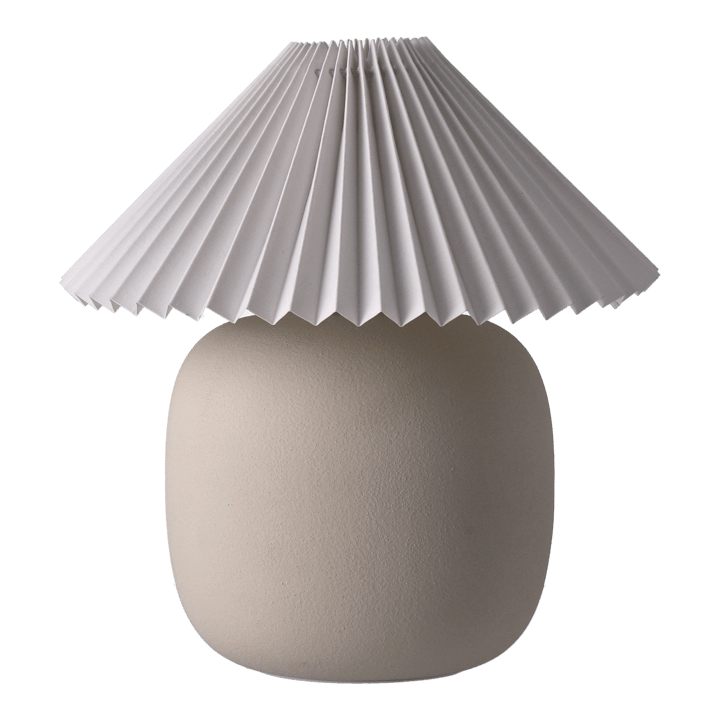 Boulder επιτραπέζιο φωτιστικό 29 cm beige-pleated white - undefined - Scandi Living