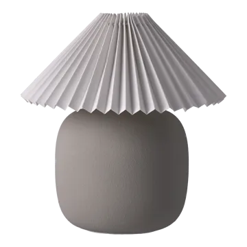Boulder επιτραπέζιο φωτιστικό 29 cm grey-pleated white - Scandi Living