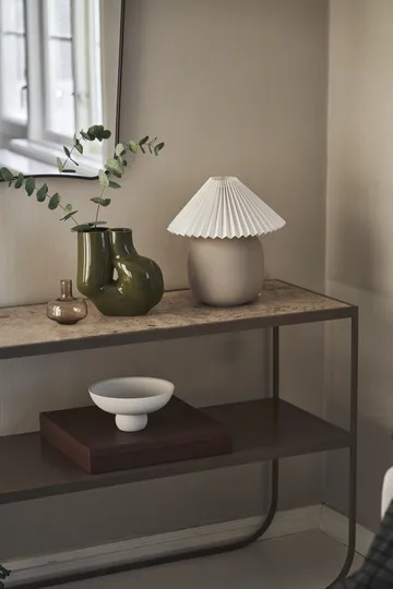 Boulder επιτραπέζιο φωτιστικό 29 cm grey-pleated white - Scandi Living