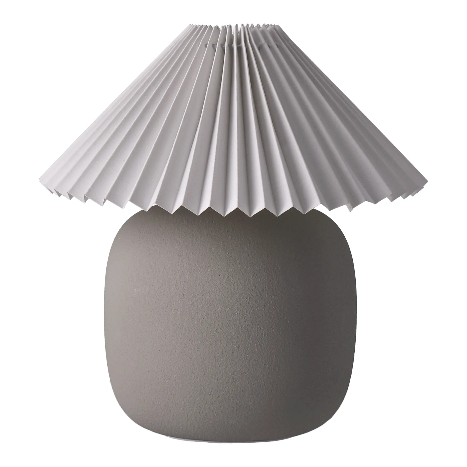 Boulder επιτραπέζιο φωτιστικό 29 cm grey-pleated white Scandi Living