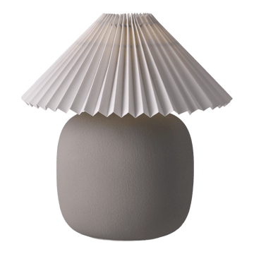Boulder επιτραπέζιο φωτιστικό 29 cm grey-pleated white - undefined - Scandi Living