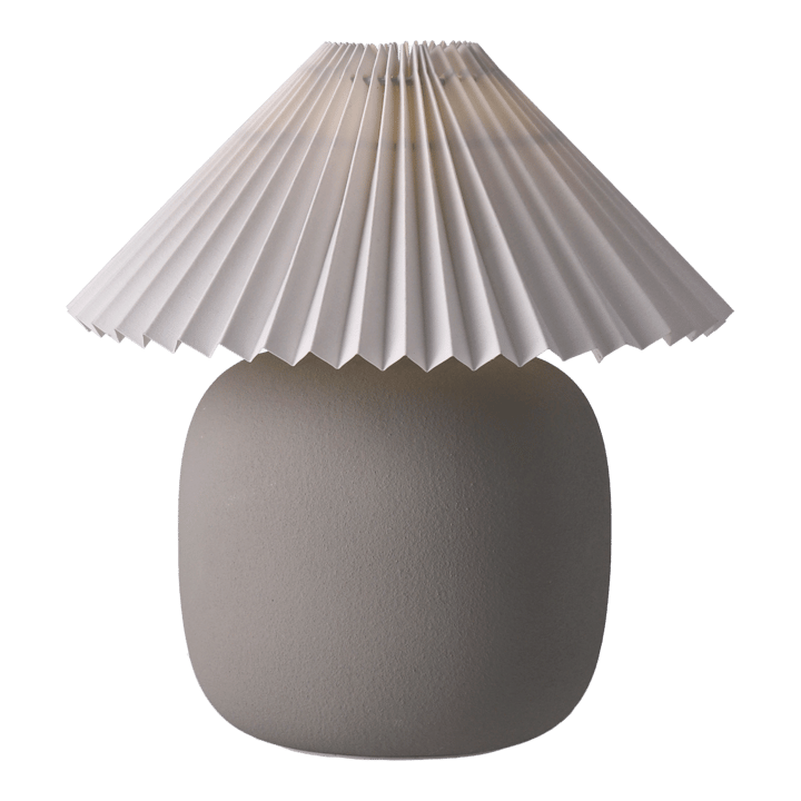 Boulder επιτραπέζιο φωτιστικό 29 cm grey-pleated white Scandi Living