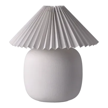 Boulder επιτραπέζιο φωτιστικό 29 cm white-pleated white - Scandi Living
