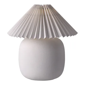 Boulder επιτραπέζιο φωτιστικό 29 cm white-pleated white - Scandi Living