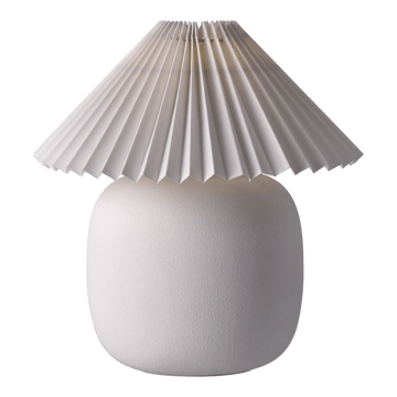 Boulder επιτραπέζιο φωτιστικό 29 cm white-pleated white - undefined - Scandi Living