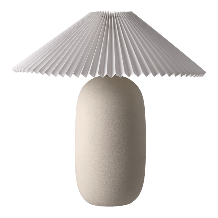 Boulder επιτραπέζιο φωτιστικό 48 cm beige-pleated white - Βάση λάμπας - Scandi Living