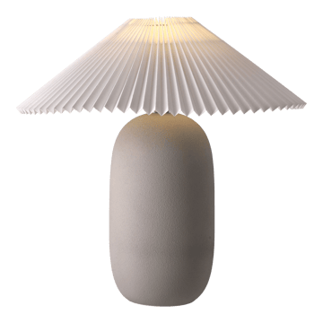Boulder επιτραπέζιο φωτιστικό 48 cm grey-pleated white - undefined - Scandi Living