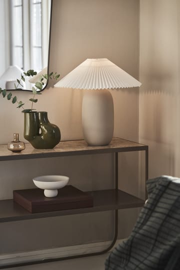 Boulder επιτραπέζιο φωτιστικό 48 cm grey-pleated white - undefined - Scandi Living