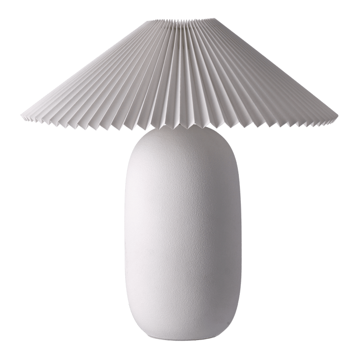 Boulder επιτραπέζιο φωτιστικό 48 cm white-pleated white Scandi Living