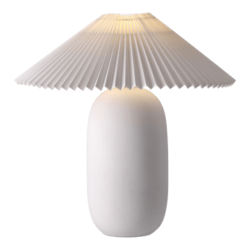 Boulder επιτραπέζιο φωτιστικό 48 cm white-pleated white - undefined - Scandi Living