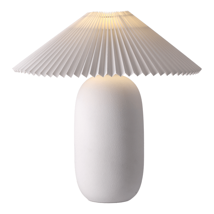 Boulder επιτραπέζιο φωτιστικό 48 cm white-pleated white Scandi Living