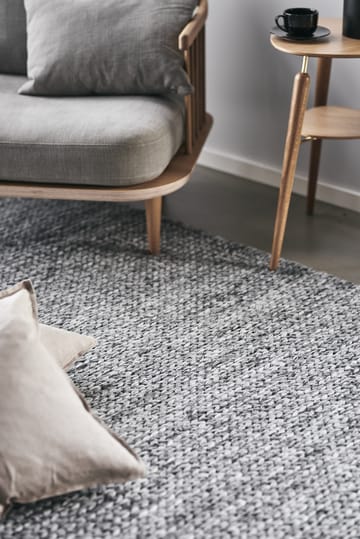 Braided μάλλινο χαλί σκούρο γκρι - 200x300 cm - Scandi Living