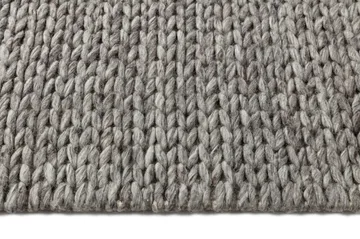 Braided μάλλινο χαλί natural grey - 170x240 cm - Scandi Living