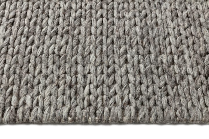 Braided μάλλινο χαλί natural grey, 200x300 cm Scandi Living