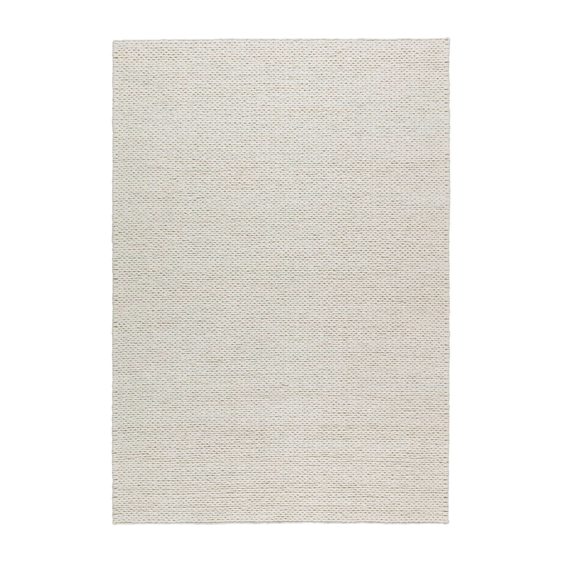 Braided μάλλινο χαλί natural white, 170x240 cm Scandi Living