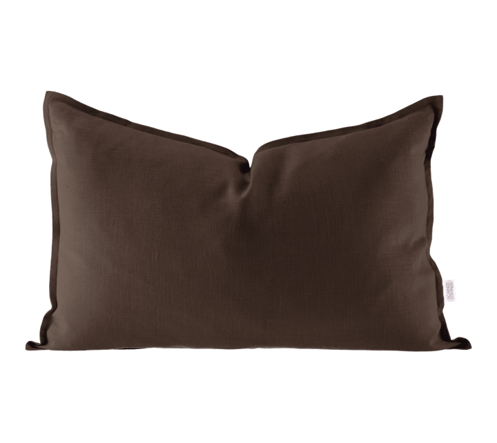 Calm μαξιλαροθήκη λινή 40x60 εκ. - Chocolate Brown - Scandi Living