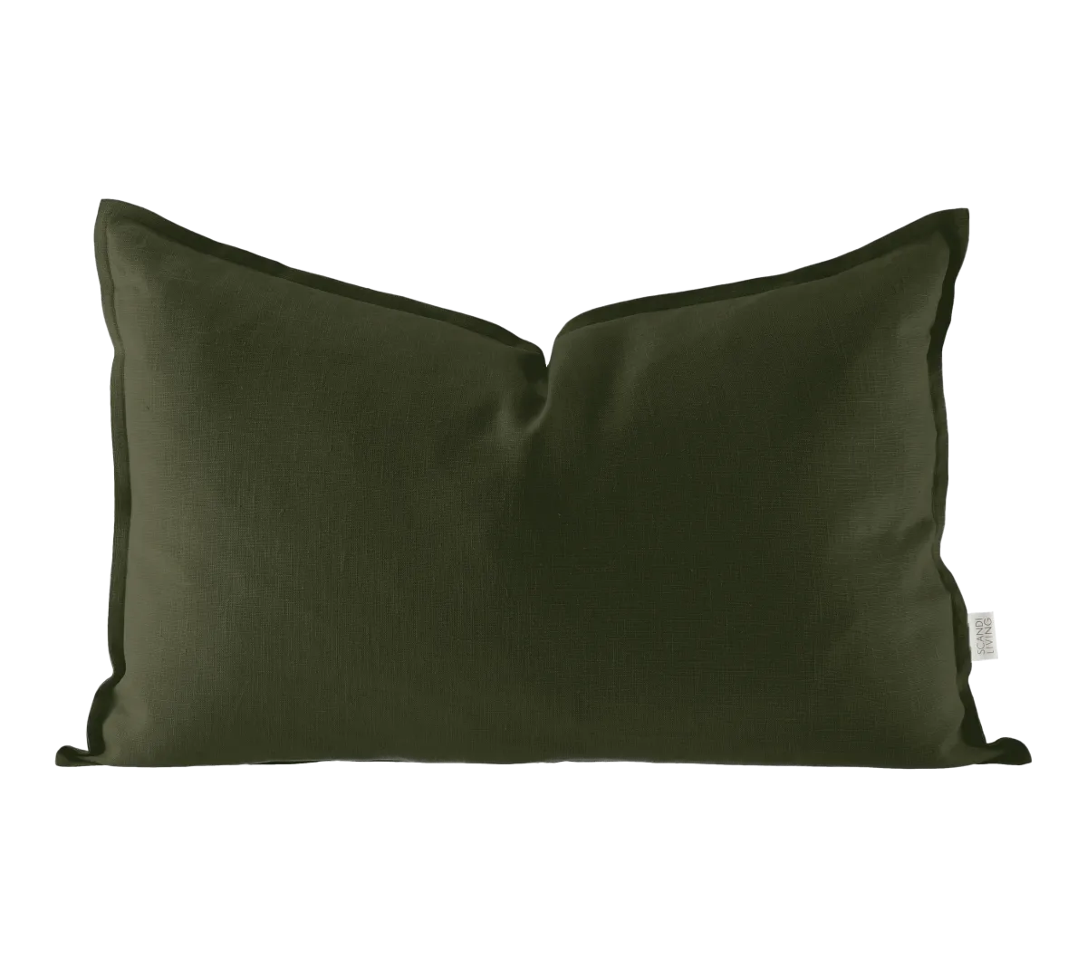 Calm μαξιλαροθήκη λινή 40x60 εκ., Forest Green Scandi Living
