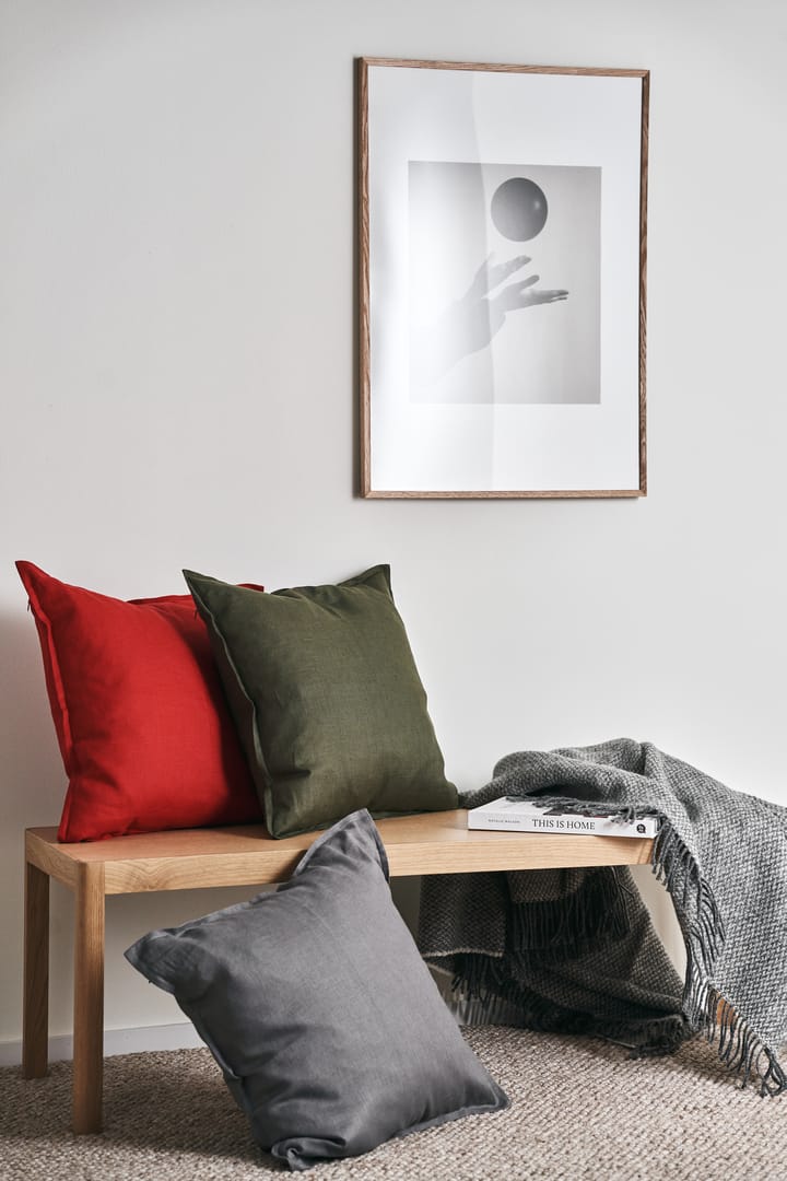 Calm μαξιλαροθήκη λινή 50x50 cm, Κόκκινο Scandi Living