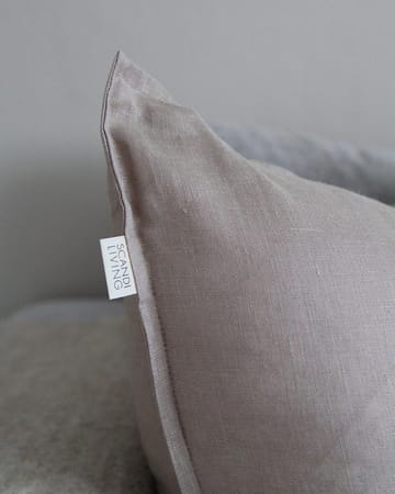 Calm μαξιλαροθήκη λινή 50x50 cm - Άμμος  - Scandi Living