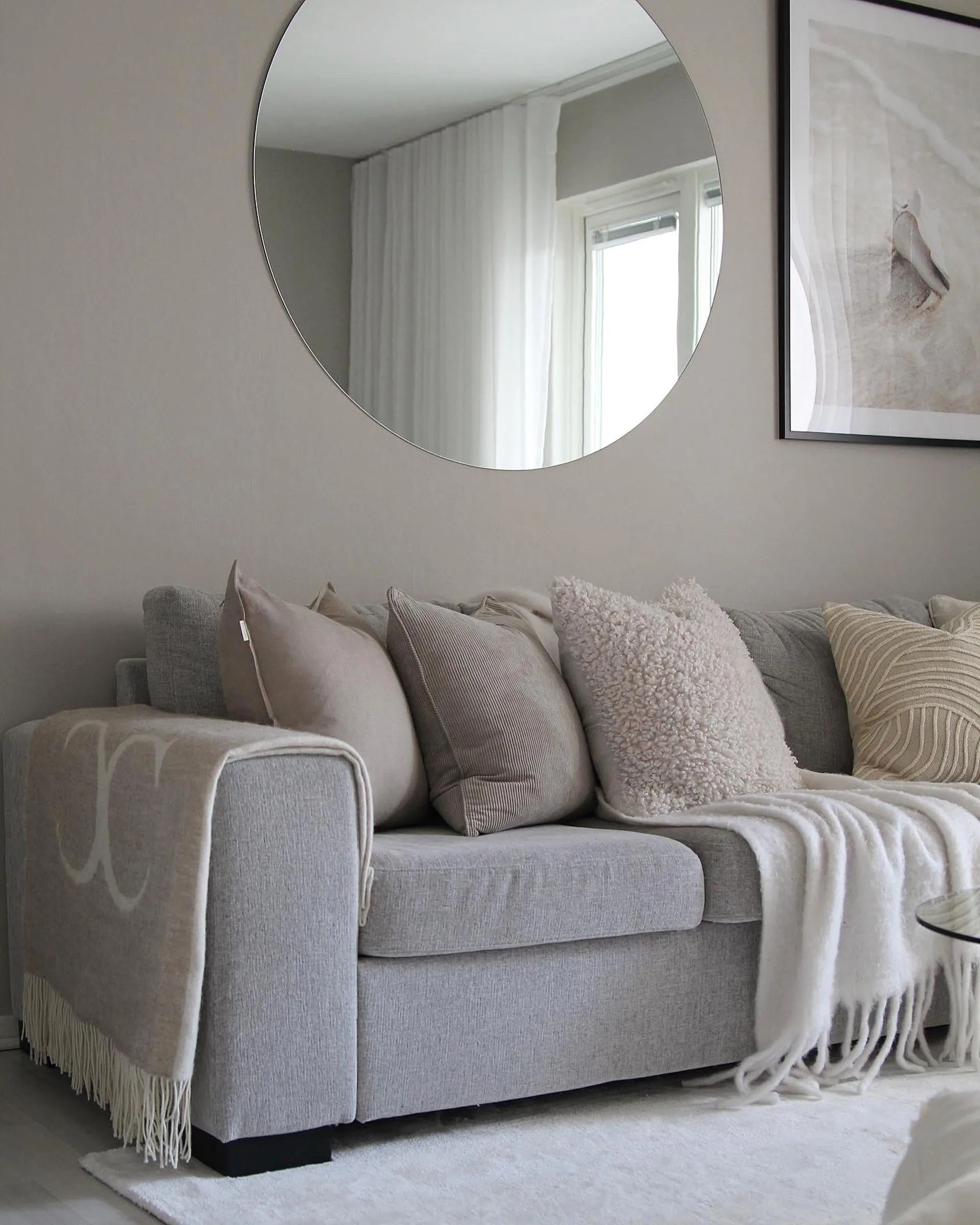 Calm μαξιλαροθήκη λινή 50x50 cm, Άμμος  Scandi Living