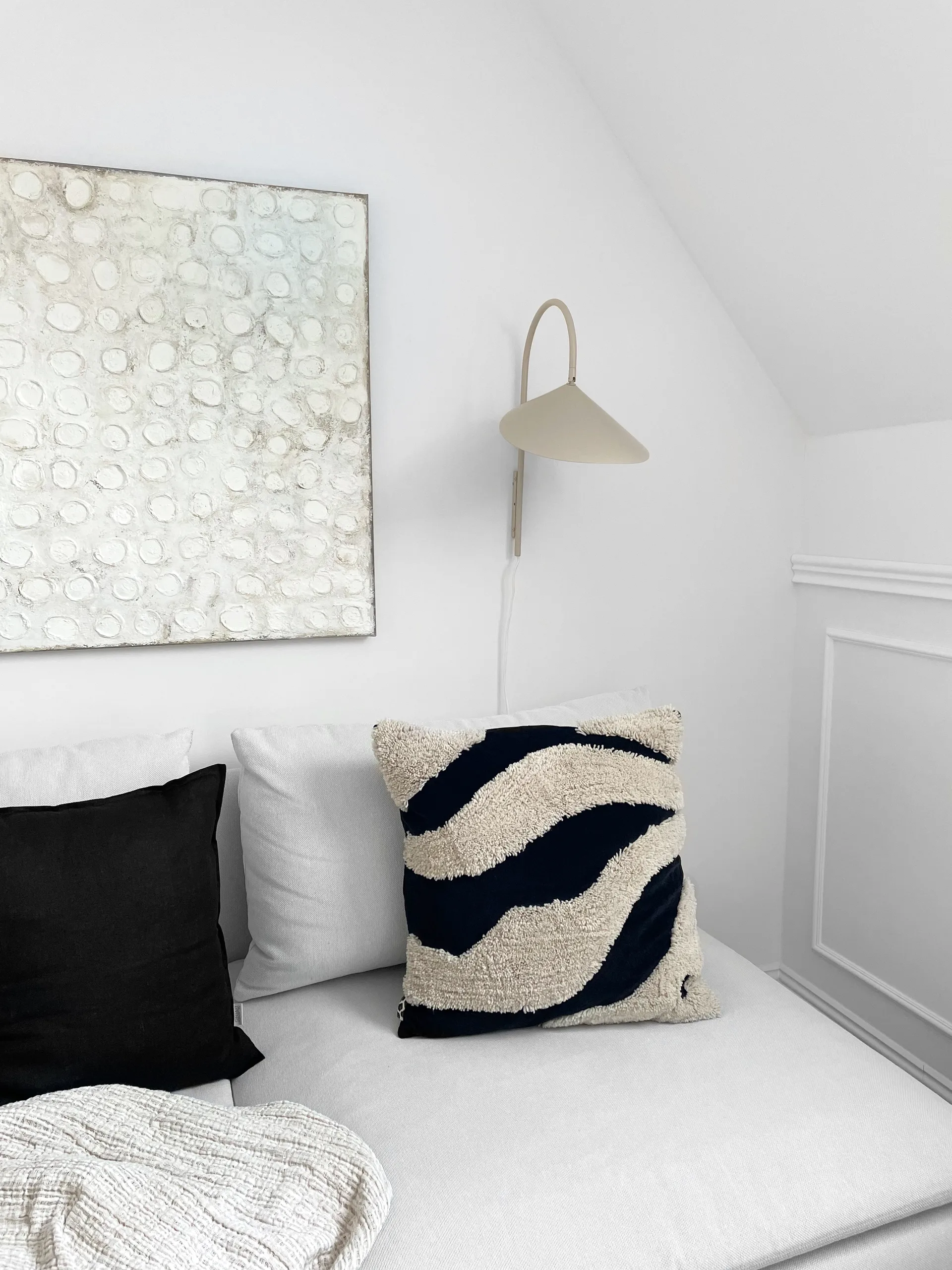 Calm μαξιλαροθήκη λινή 50x50 cm, Κάρβουνο Scandi Living