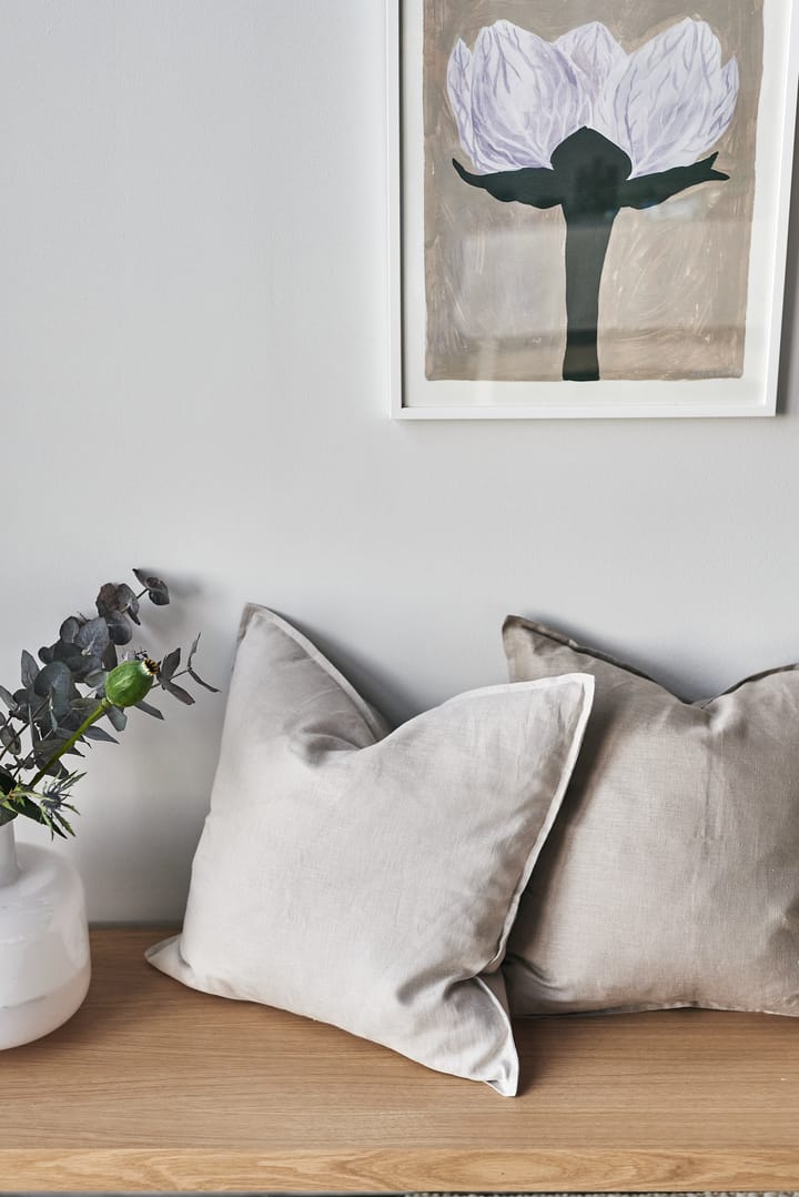 Calm μαξιλαροθήκη λινή 50x50 cm, Γκρι Scandi Living