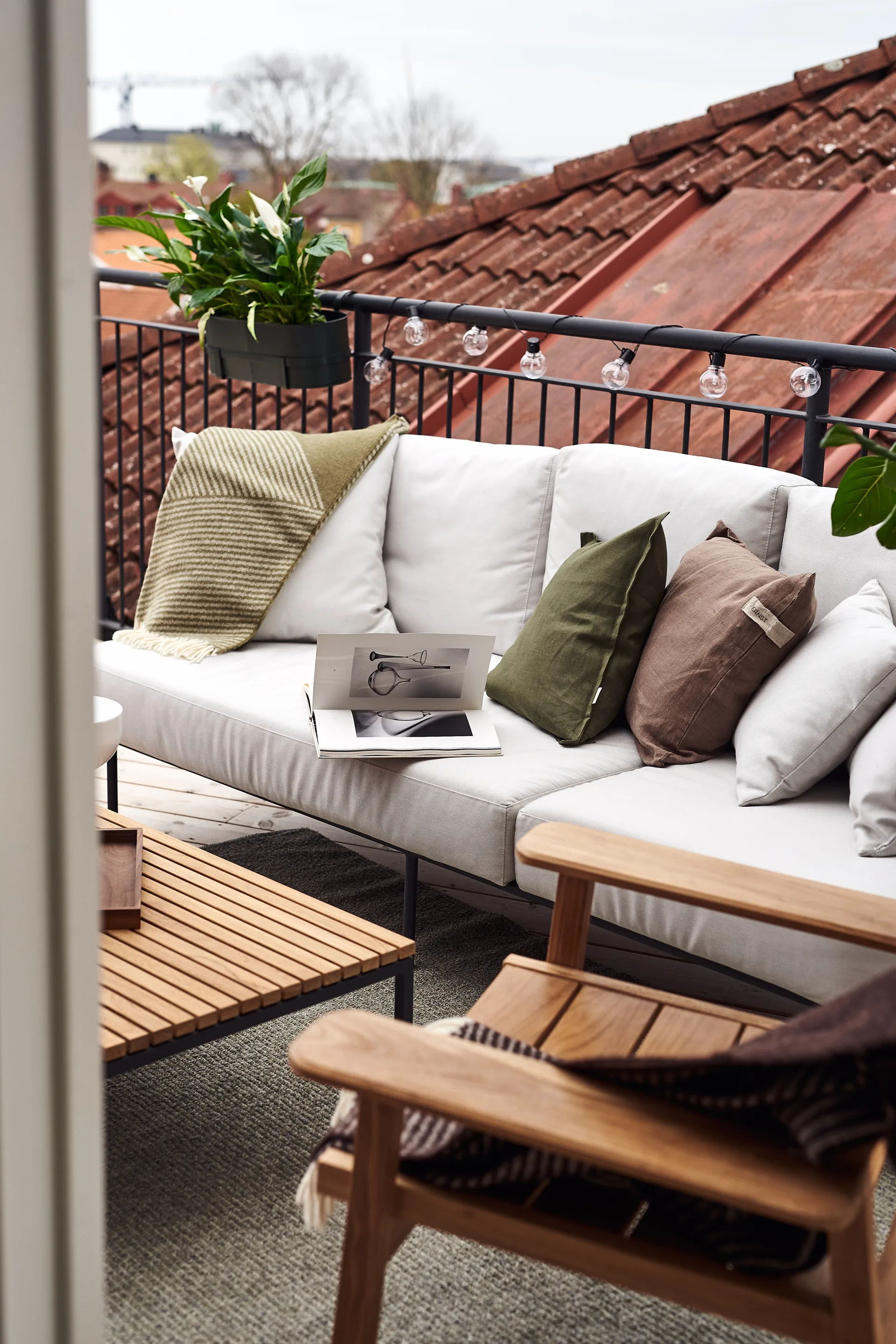 Calm μαξιλαροθήκη λινή 50x50 cm, Κυπαρισσί Scandi Living