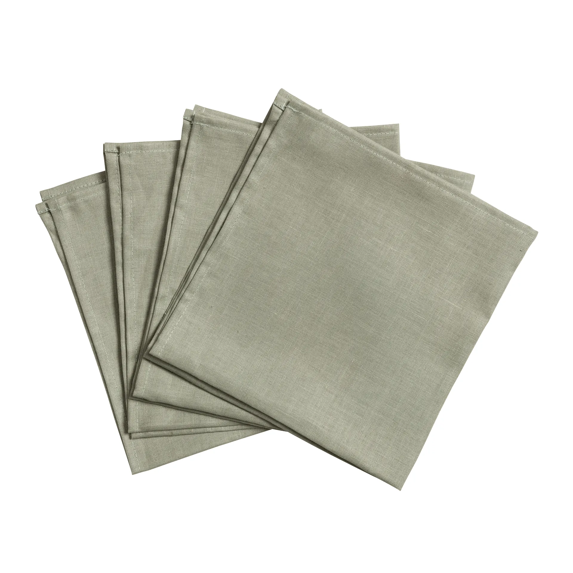 Clean πετσέτες 45 x 45 cm Συσκευασία 4 τεμαχίων, σκονισμένο πράσινο Scandi Living