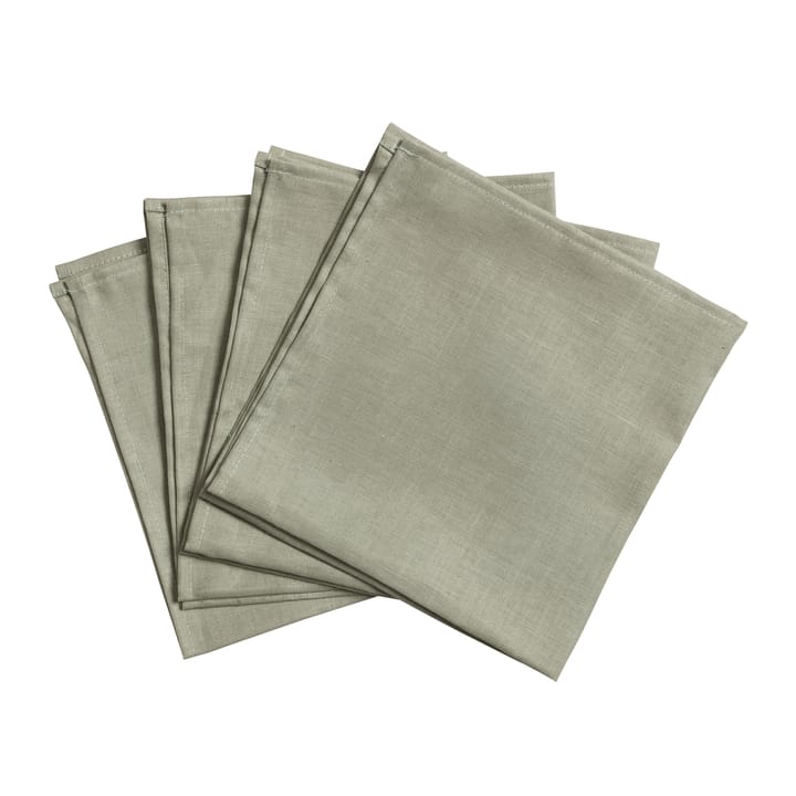 Clean πετσέτες 45 x 45 cm Συσκευασία 4 τεμαχίων - σκονισμένο πράσινο - Scandi Living