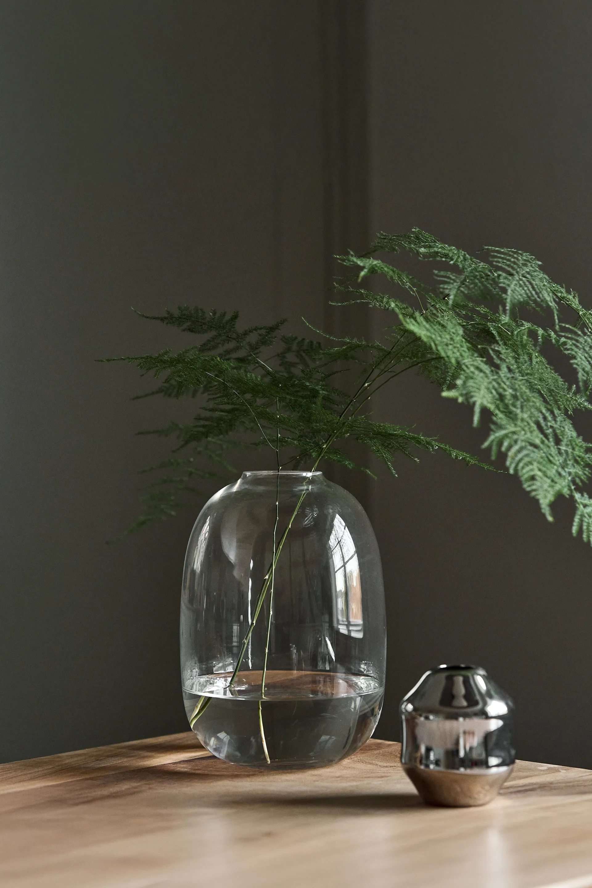 Βάζο Dew Ø17x26 cm, Διάφανο Scandi Living