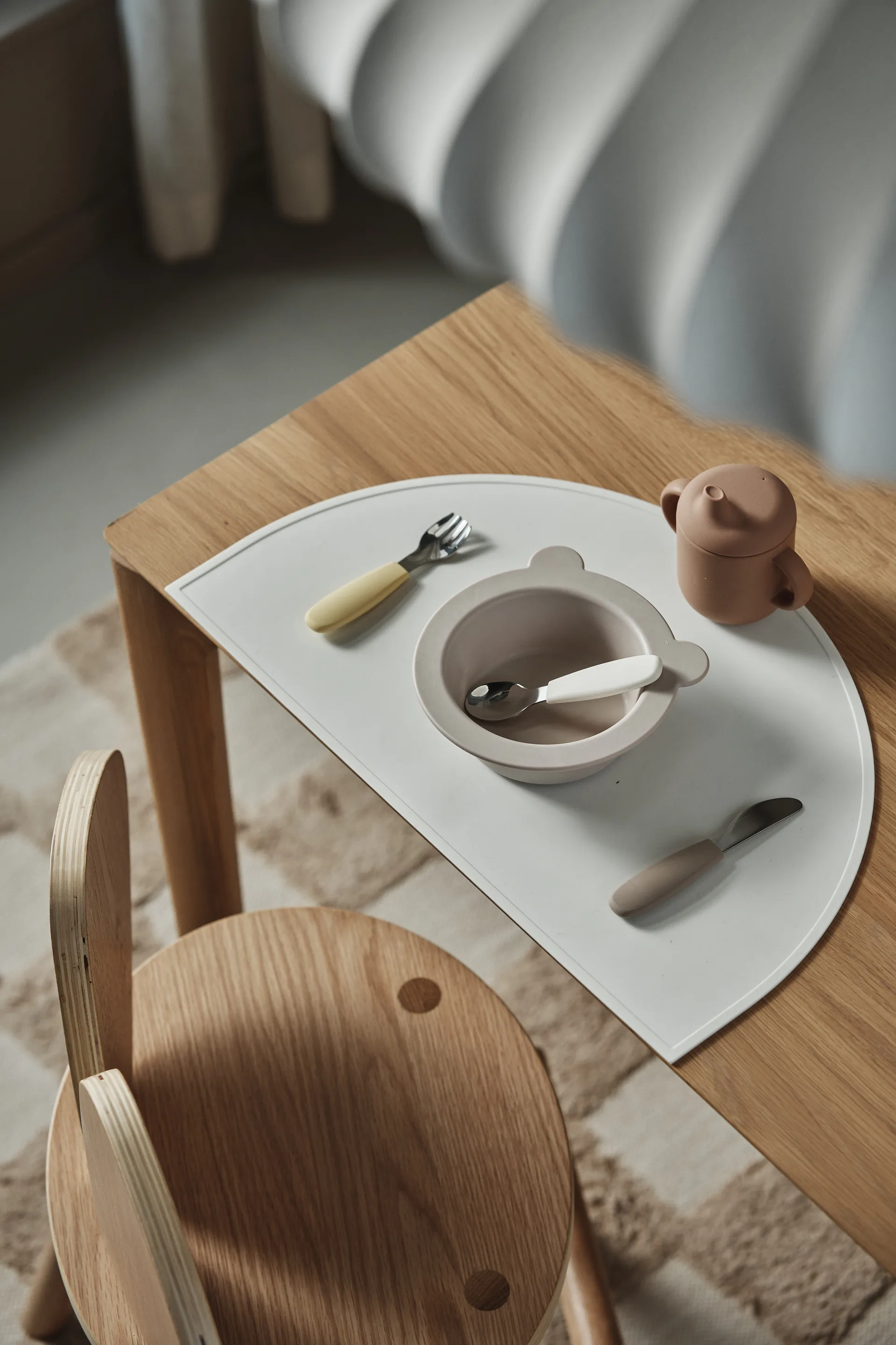Dine Σετ μαχαιροπήρουνων σιλικόνης 3 τεμαχίων, Taupe Scandi Living