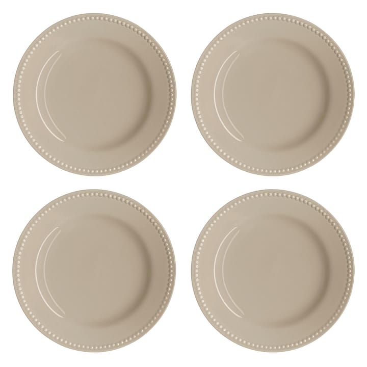 Dots μικρό πιάτο 22 cm Συσκευασία με 4 τεμ. - μπεζ - Scandi Living