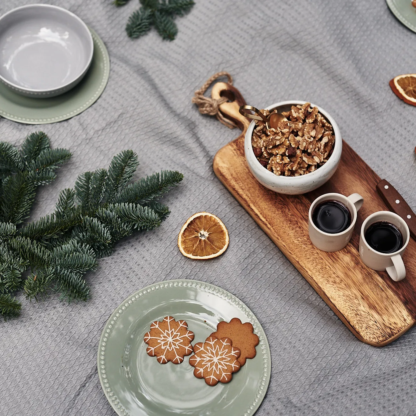 Dots μικρό πιάτο 22 cm Συσκευασία με 4 τεμ., πράσινο Scandi Living