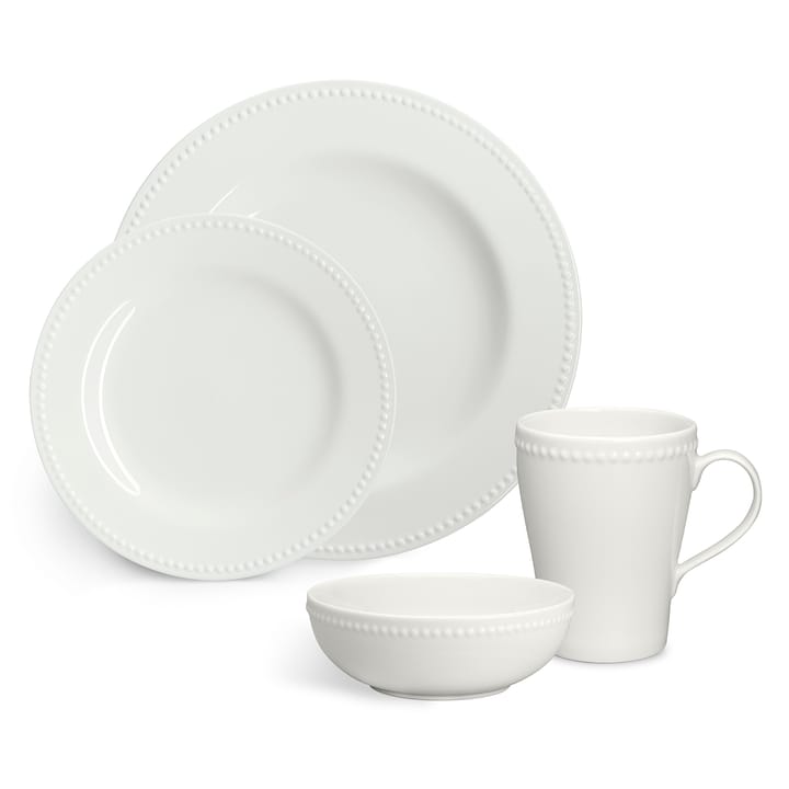 Dots κούπα 35 cl Συσκευασία 4 τεμαχίων, Κρεμ λευκό Scandi Living