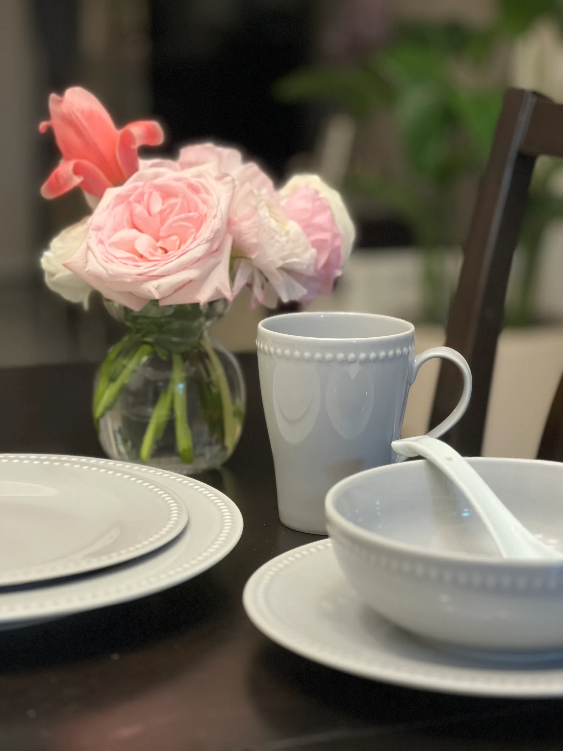 Dots κούπα 35 cl Συσκευασία 4 τεμαχίων, γκρι Scandi Living